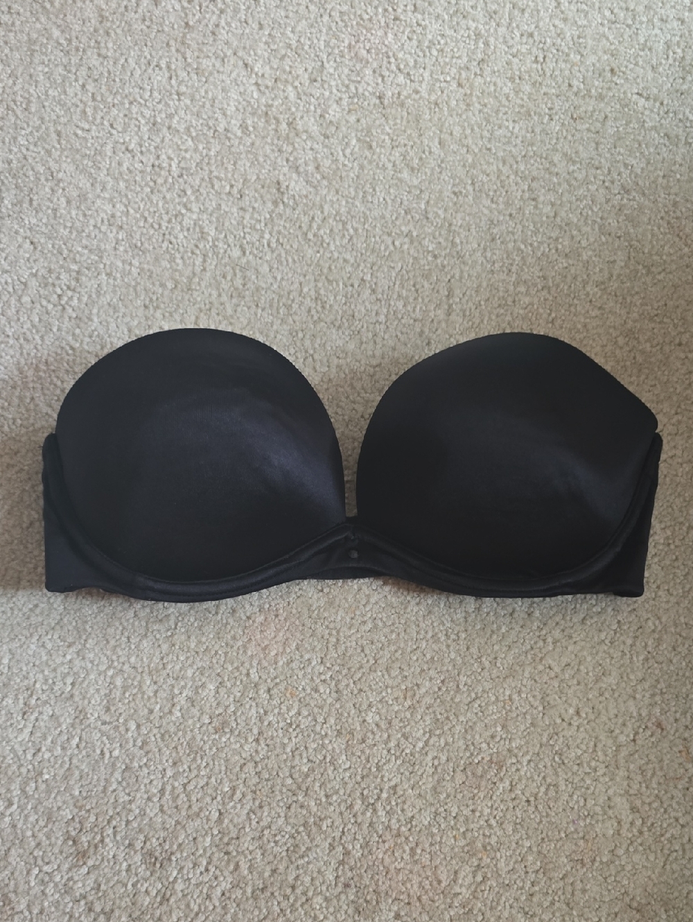 Victoria's Secret Black Strapless Bandeau Bra